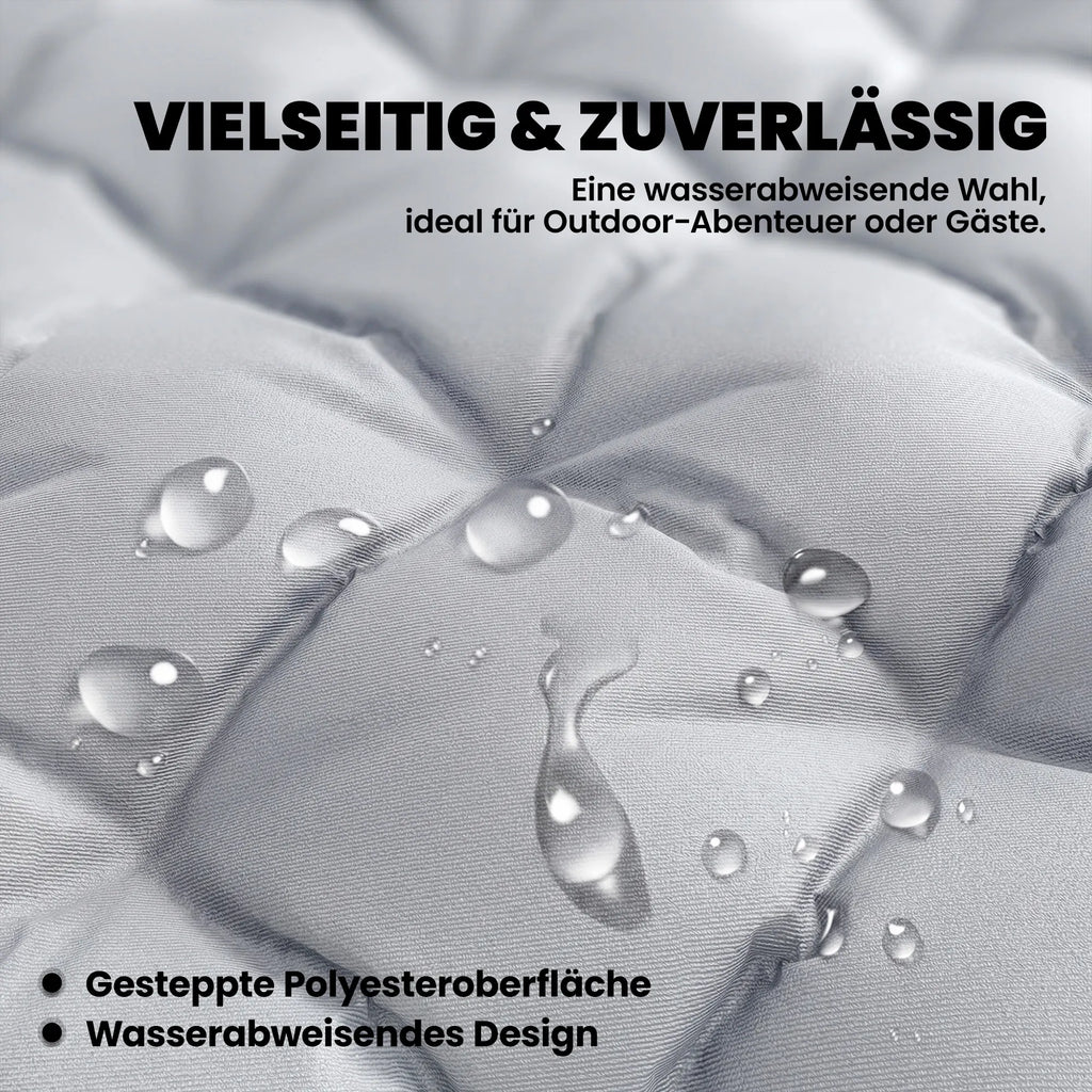 Sulankstomas kempingo čiužinys kempingui 200 x 80 cm poliesteris šviesiai pilkas