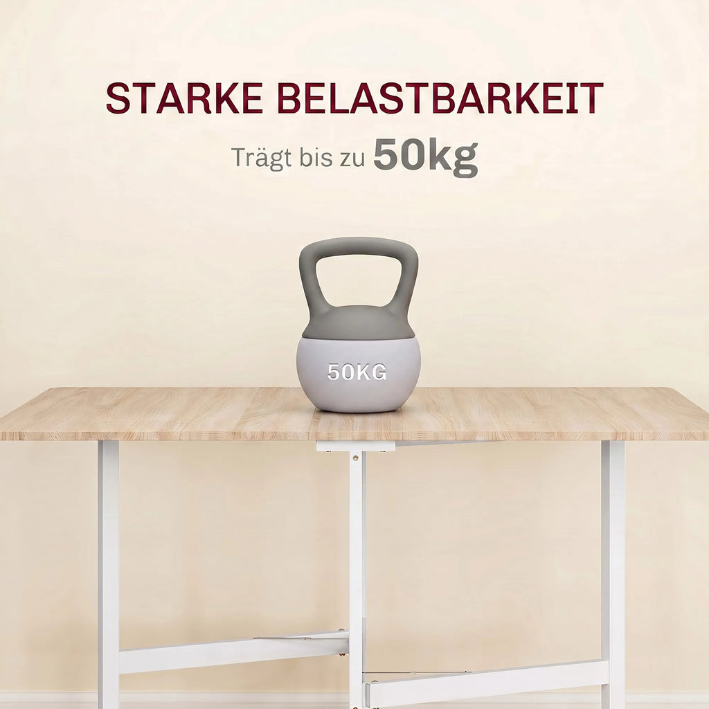 Sulankstomas valgomasis stalas, iki 6 asmenų, su ratukais, ąžuolo spalvos