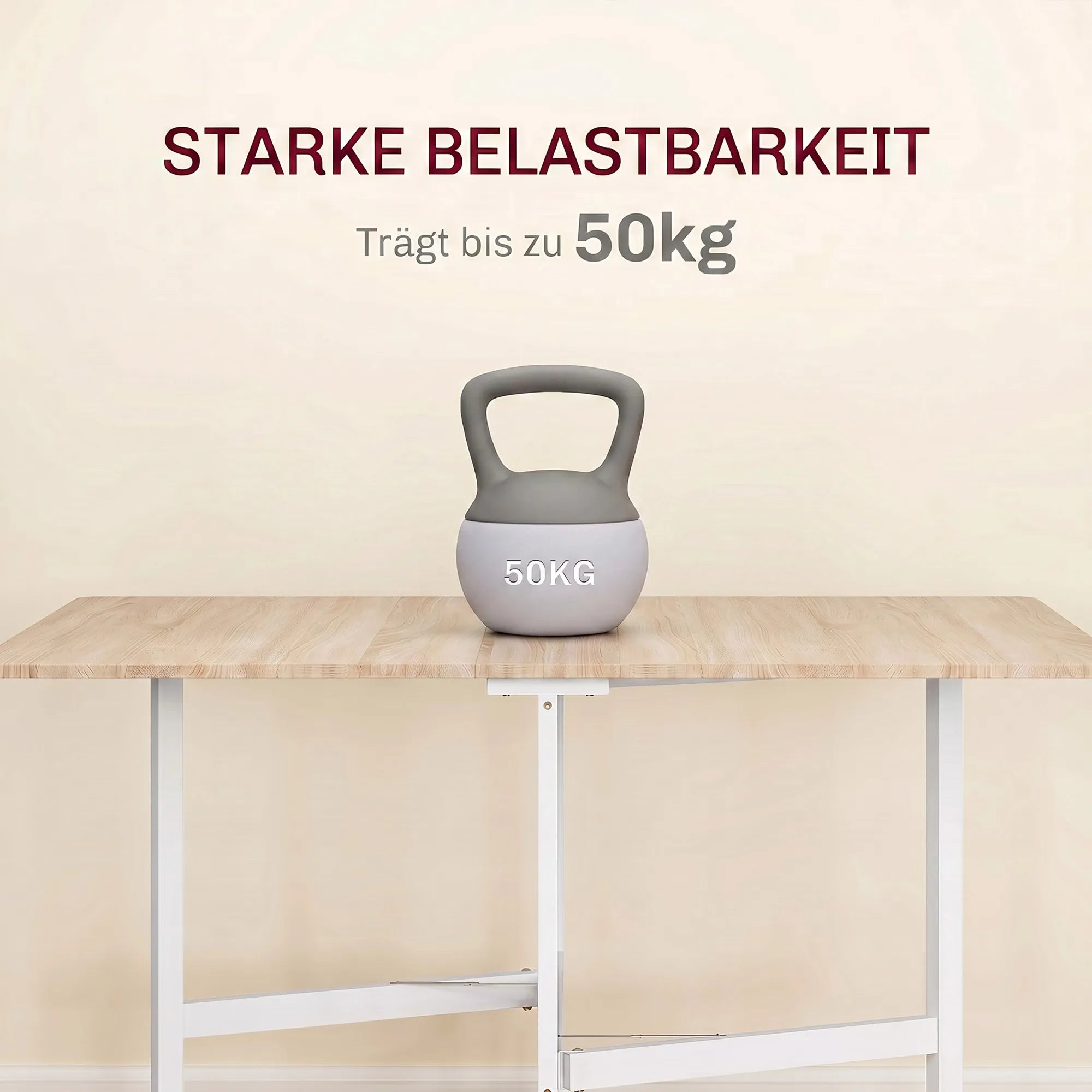 Sulankstomas valgomasis stalas, iki 6 asmenų, su ratukais, ąžuolo spalvos