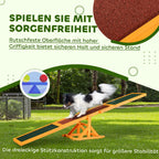 Šuns agility sūpuoklės, neslidžios, iki 30 kg, 180x30x30 cm