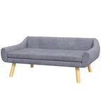 Šuns guolis sofa, skandinaviško stiliaus, 102 x 58,5 x 42,5 cm, pilkas