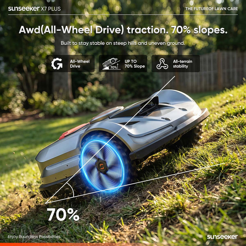 Vejos robotas Sunseeker X7 Plus GEN 2 (6000 m²)