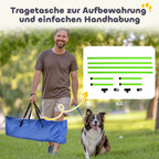 Šunų agility rinkinys reguliuojamo aukščio sporto įranga 99 x 65 x 94 cm žalias