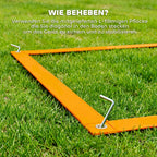 Šunų agility rinkinys su kliūtimis, 352 cm, mėlynas/raudonas
