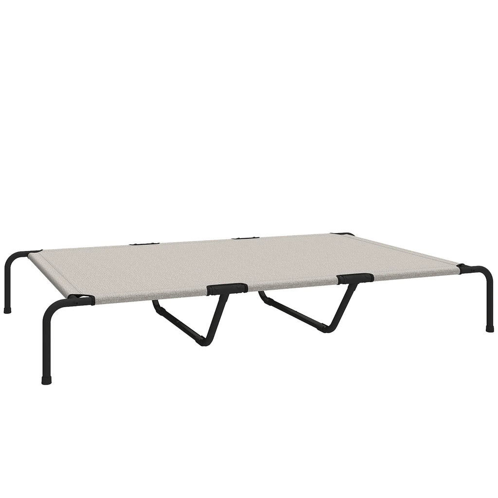 Šunų gultas pakeltas, iki 67,5 kg, 152x94x23 cm, smėlio spalvos