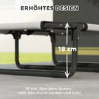 Kojelės jungties detalė rodo 18 centimetrų atstumą nuo grindų