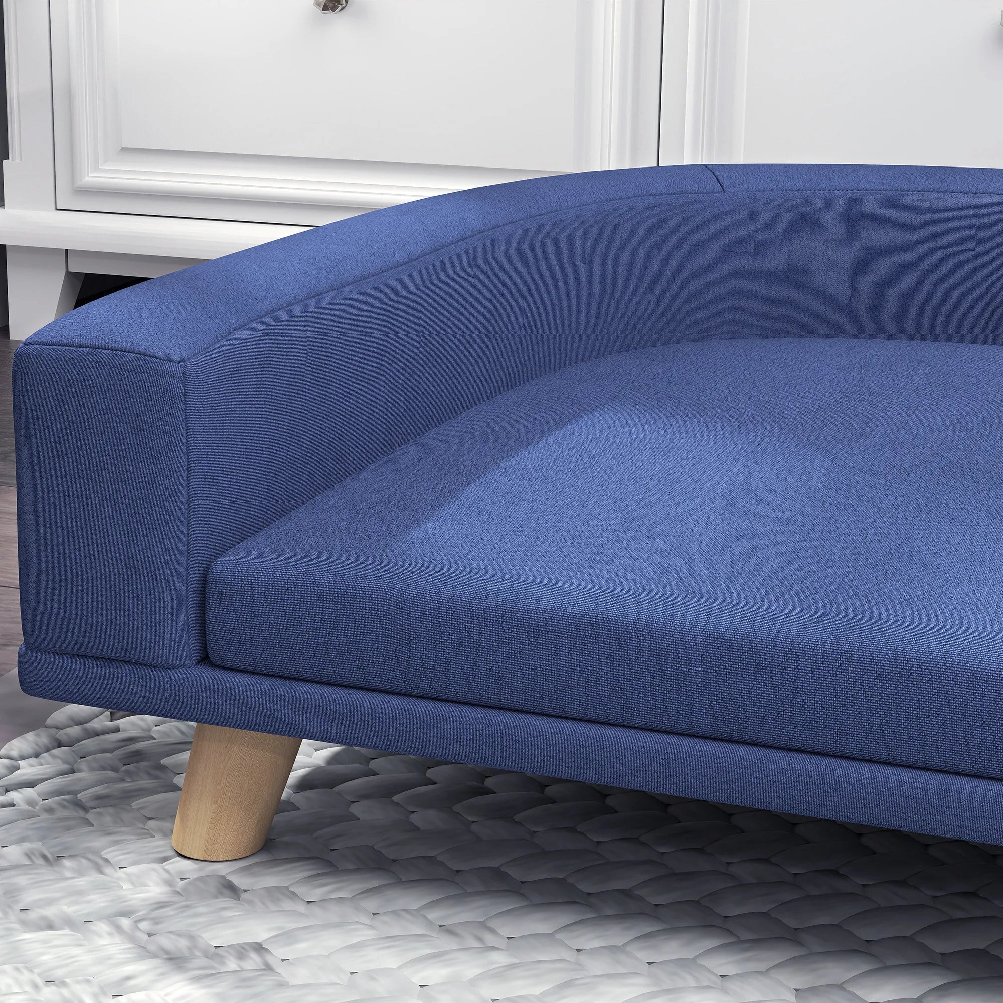 Šunų sofa su pagalve, iki 30 kg, mėlyna