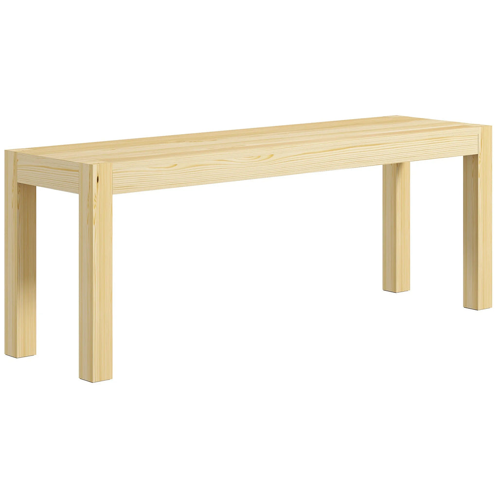 Suoliukas medinis 120 cm, 3 vietų, natūralios medienos