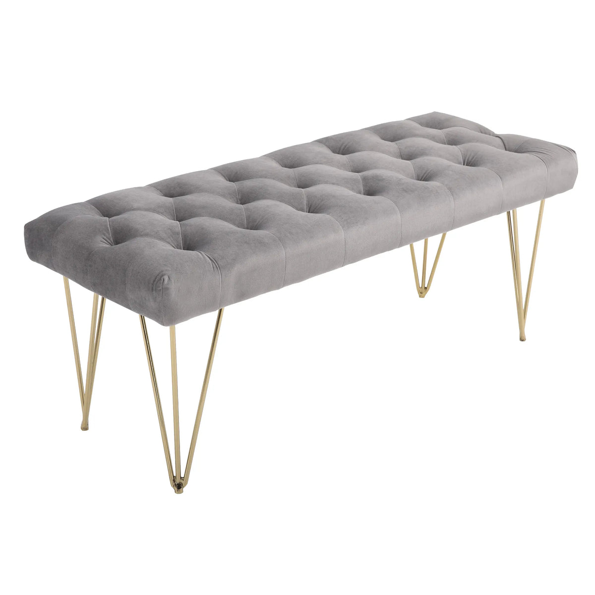 Suoliukas su dėže daiktams, 116 cm, pilkas