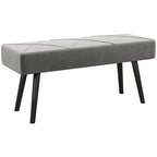 Suoliukas su veliūrine danga, 100 cm, pilkas