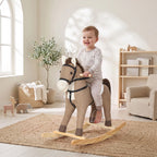 Supamas arkliukas su garso funkcija ir saugos rankenomis, 12–36 mėn., tamsiai rudas