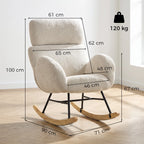 Supamojo krėslo matmenų schema: 100 cm aukštis, 90 x 71 cm pagrindas, 120 kg apkrova