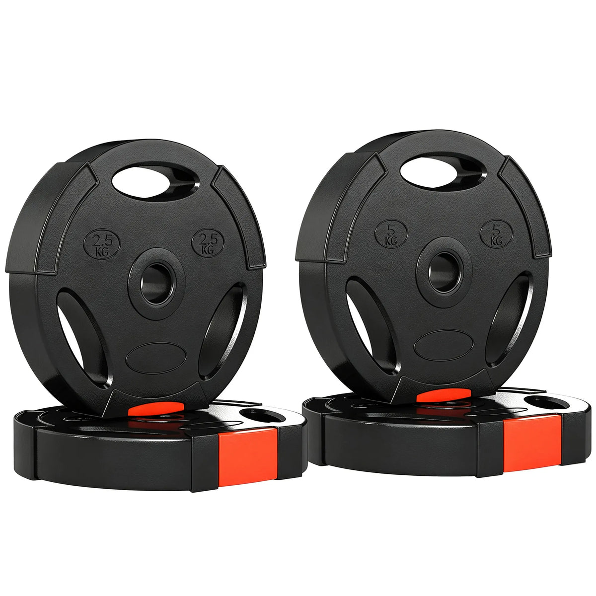 Svarmenų rinkinys 16 kg su grifu, juodas