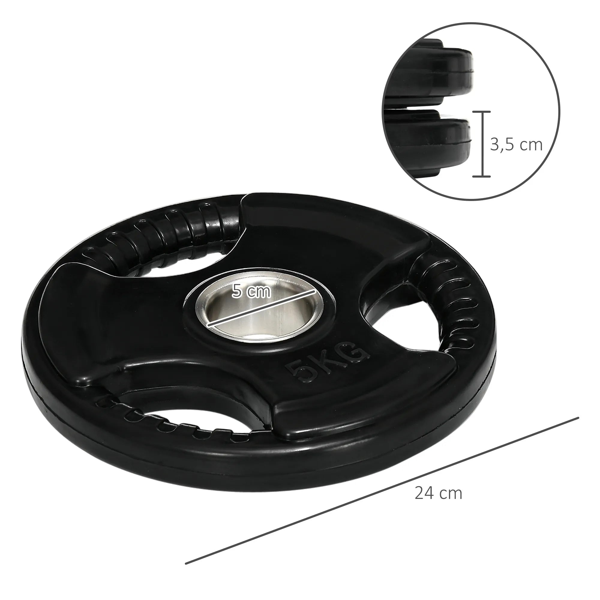 Svarmuo 10 kg (2 x 5 kg), juodas