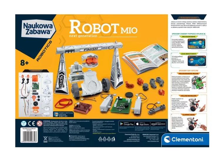 Švietėjiškas robotas 8+ metų vaikams, programuojamas, su priedais