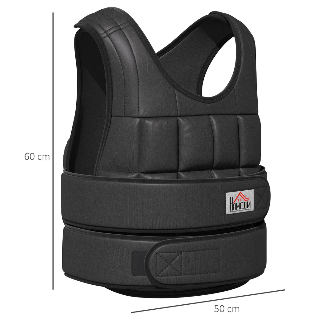 Svorinė liemenė reguliuojama 30 kg juoda
