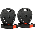 Svorio diskų rinkinys 2 x 7,5 kg 2 x 5 kg, juodas