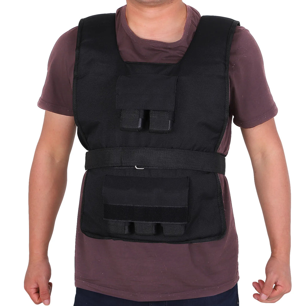 Svorio liemenė 15 KG / 20 KG / 30 KG reguliuojama treniruočių liemenė su išimamais svoriais Bėgimo liemenė moterims ir vyrams raumenų auginimui, jėgos treniruotėms, bėgimui, fitnesui, kryžminiam treniravimui