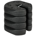 Svoris paviljono kojoms 12 kg (4 vnt.), juodas