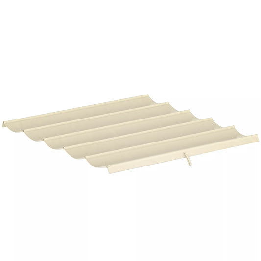 Pavėsinės stogas,  su drenažo angomis, poliesteris, 3x3 m, kreminė