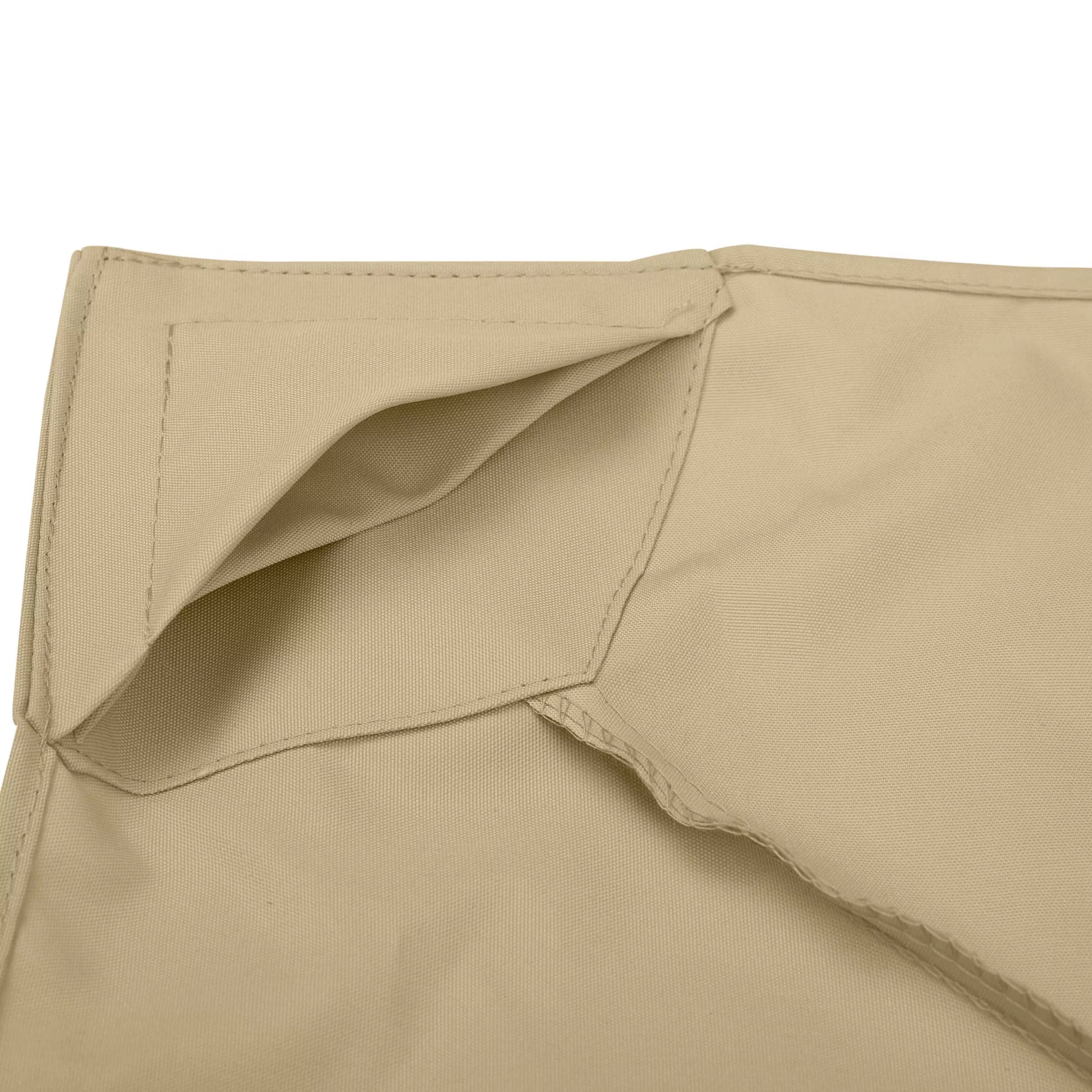 Pavilion 3 x 3 m atsarginis stogas, vandeniui atsparus paviljono stogas su dvigubu stogu, nuotekų angomis, smėlio spalvos