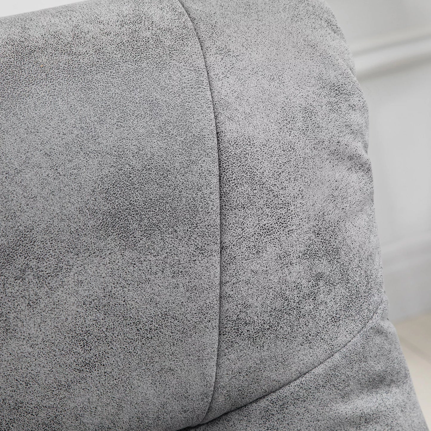 Poilsio krėslas su pakoja, 360° besisukantis, 135° atlenkiamas, kvėpuojantis apmušalas, 78 x 82,5 x 109 cm, pilkos spalvos