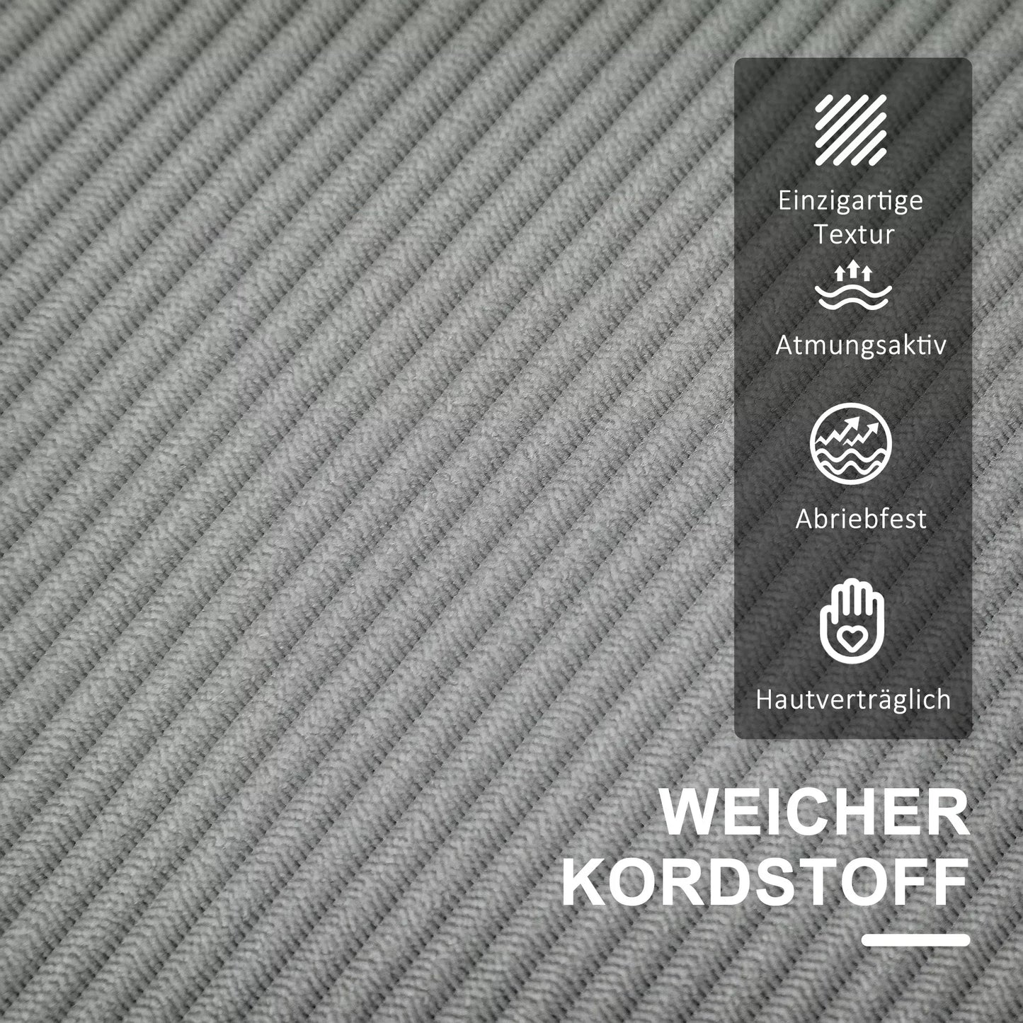 Dviejų vietų sofa su daiktadėže ir tvirtomis medinėmis kojomis, skirta svetainei, miegamajam, 117 x 63 x 79 cm, šviesiai pilka