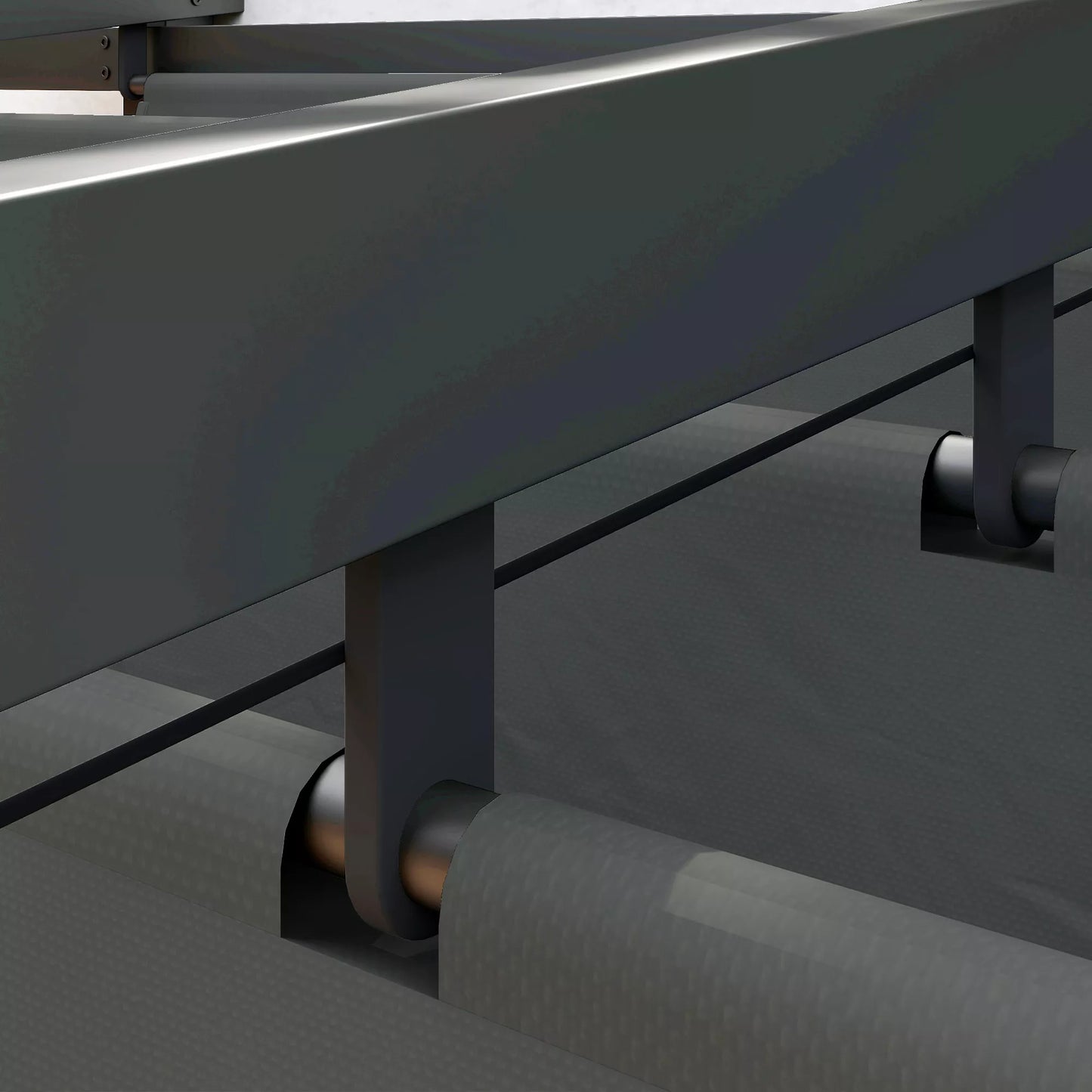 Paviljonas, 3 x 3 m Pergolė, Vėjui atsparus terasos stogas, Sieninis tvirtinimas, Reguliuojamas stogas, Sodui, Terasei, Tamsiai pilkas