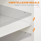Vežimėlio informacinė grafika apie reguliuojamas lentynas