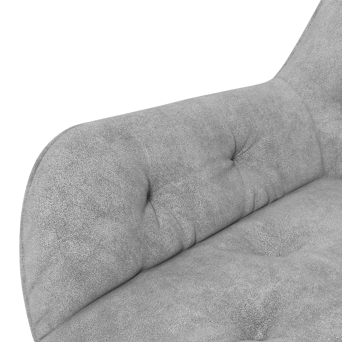 Biuro kėdė, rašomojo stalo kėdė, kompiuterio kėdė, reguliuojamo aukščio, aksominės išvaizdos, pilka