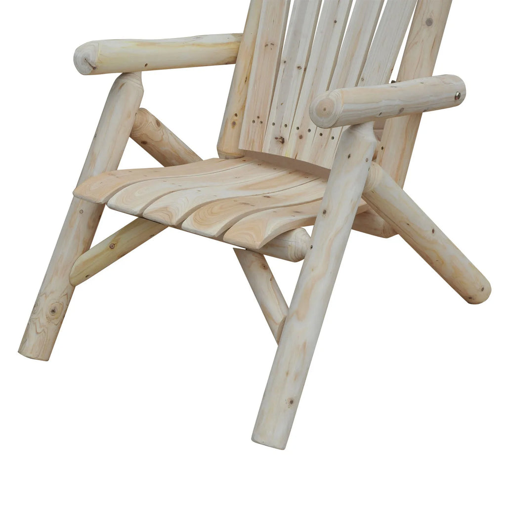 Adirondack sodo kėdė Sodo fotelis Medinė kėdė su aukštu atlošu ir porankiais Eglės mediena Natūralus 83 x 68 x 101 cm