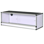 Terariumas ropliams ir varliagyviams, 120 x 40 x 40 cm, baltas/sidabrinis/juodas
