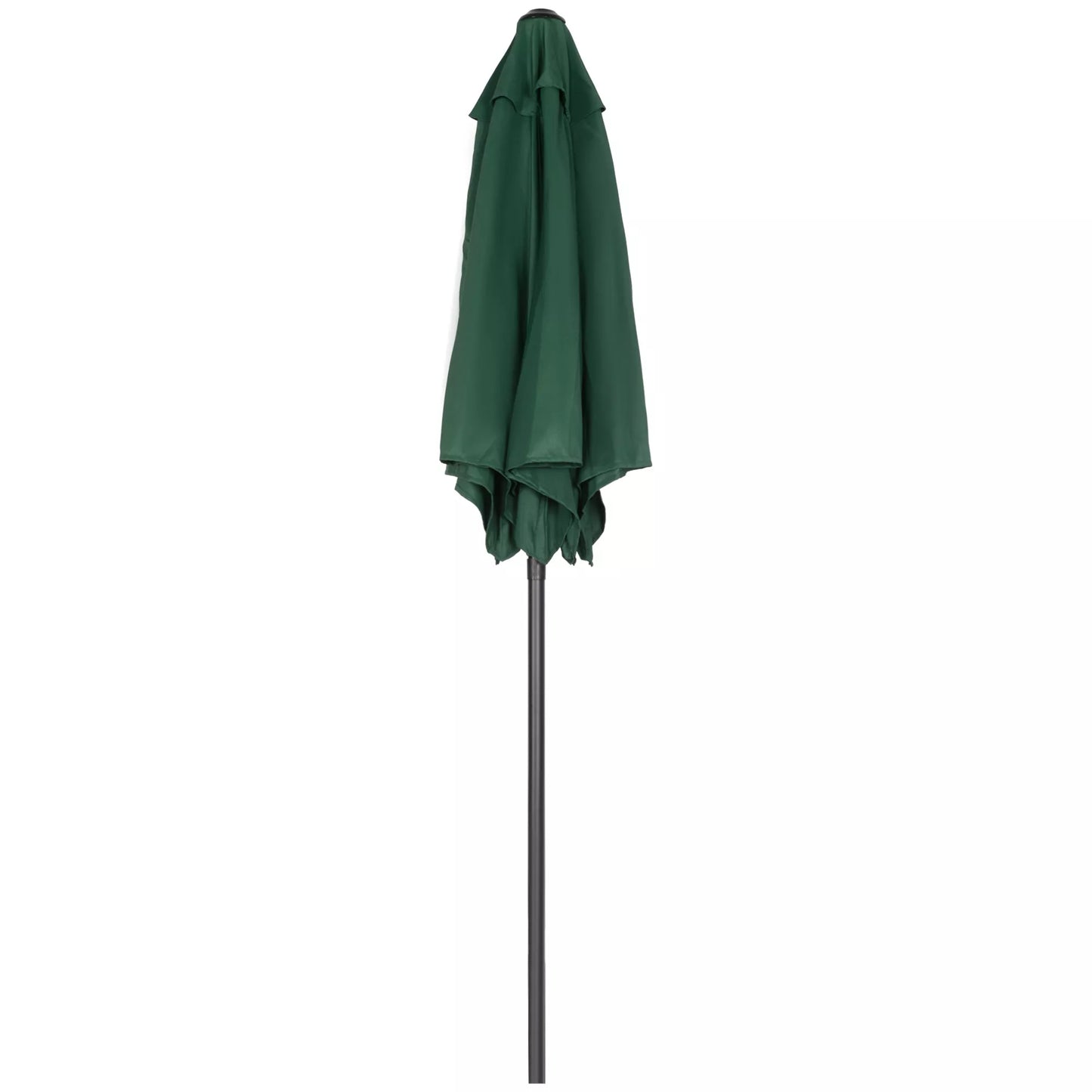 Žalias šešiakampis skėtis nuo saulės Ø196 cm, tinkamas balkonui, sodui, paplūdimiui