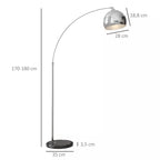 Matmenų schema centimetrais: aukštis 170-180 cm, gaubtas 28 cm, pagrindas 35 cm