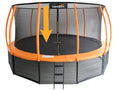 Trampolino kilimėlis, 325 cm, 72 spyruoklėms, 366 cm trampolinui