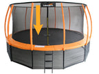 Trampolino kilimėlis, 325 cm, 72 spyruoklėms, 366 cm trampolinui