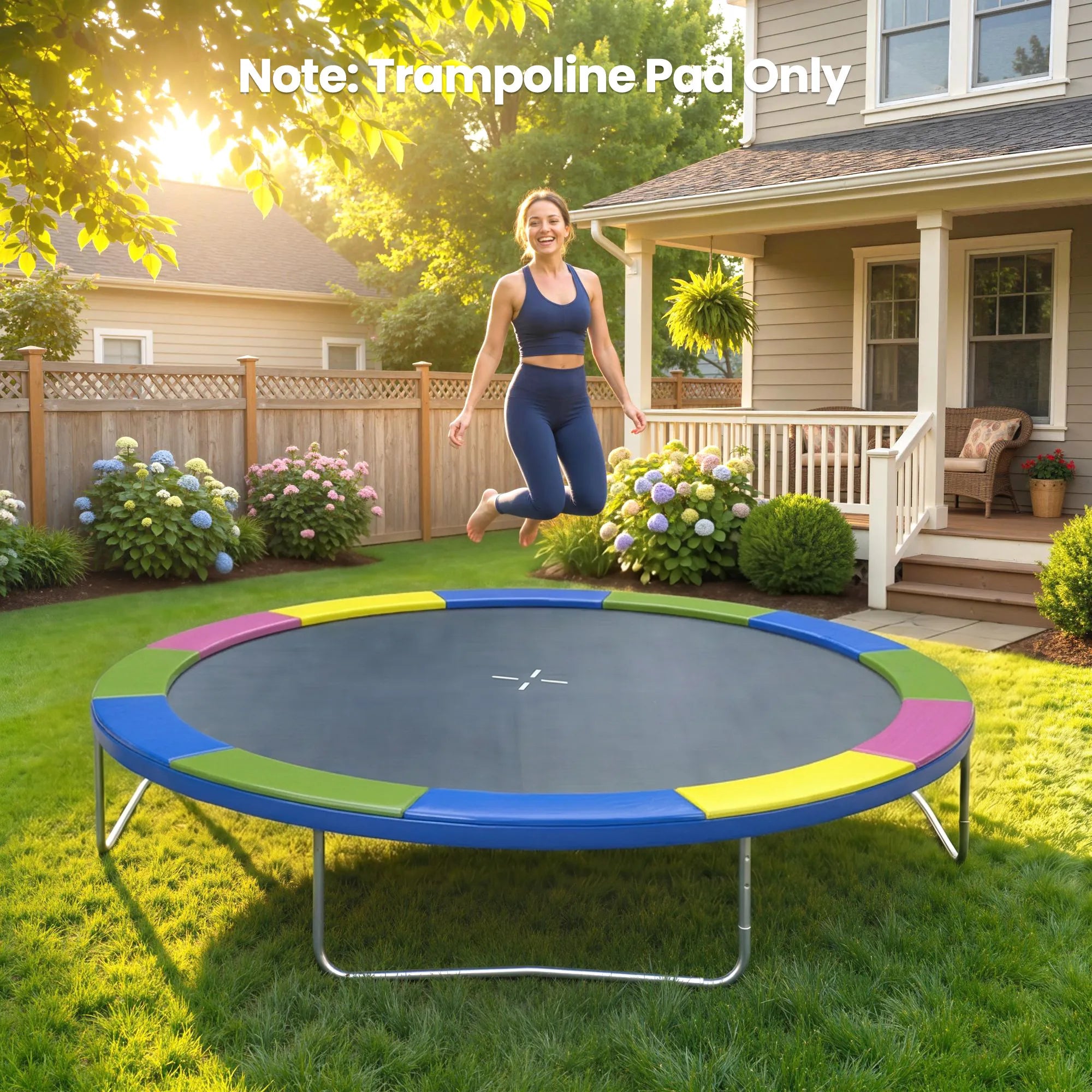 Trampolino kraštų apsauga 305 cm, spalvota