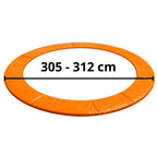Trampolino saugos pagalvėlės, 305–312 cm, oranžinės
