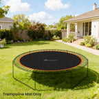 Trampolino šokinėjimo kilimėlis 3,66 m, 72 V-žiedai, oranžinis