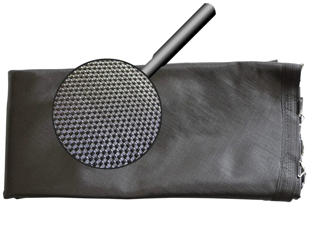 Trampolino šokinėjimo matas, 33 × 102 × 5 cm, juodas