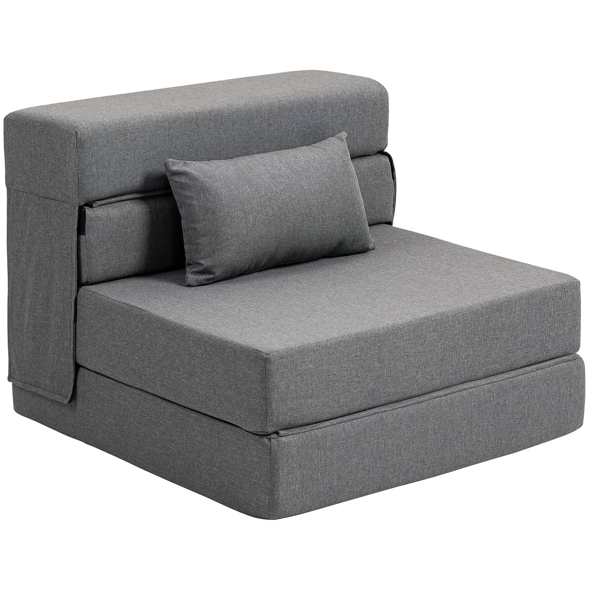 Transformuojama grindų sofa Nemo 80x80 cm, pilka