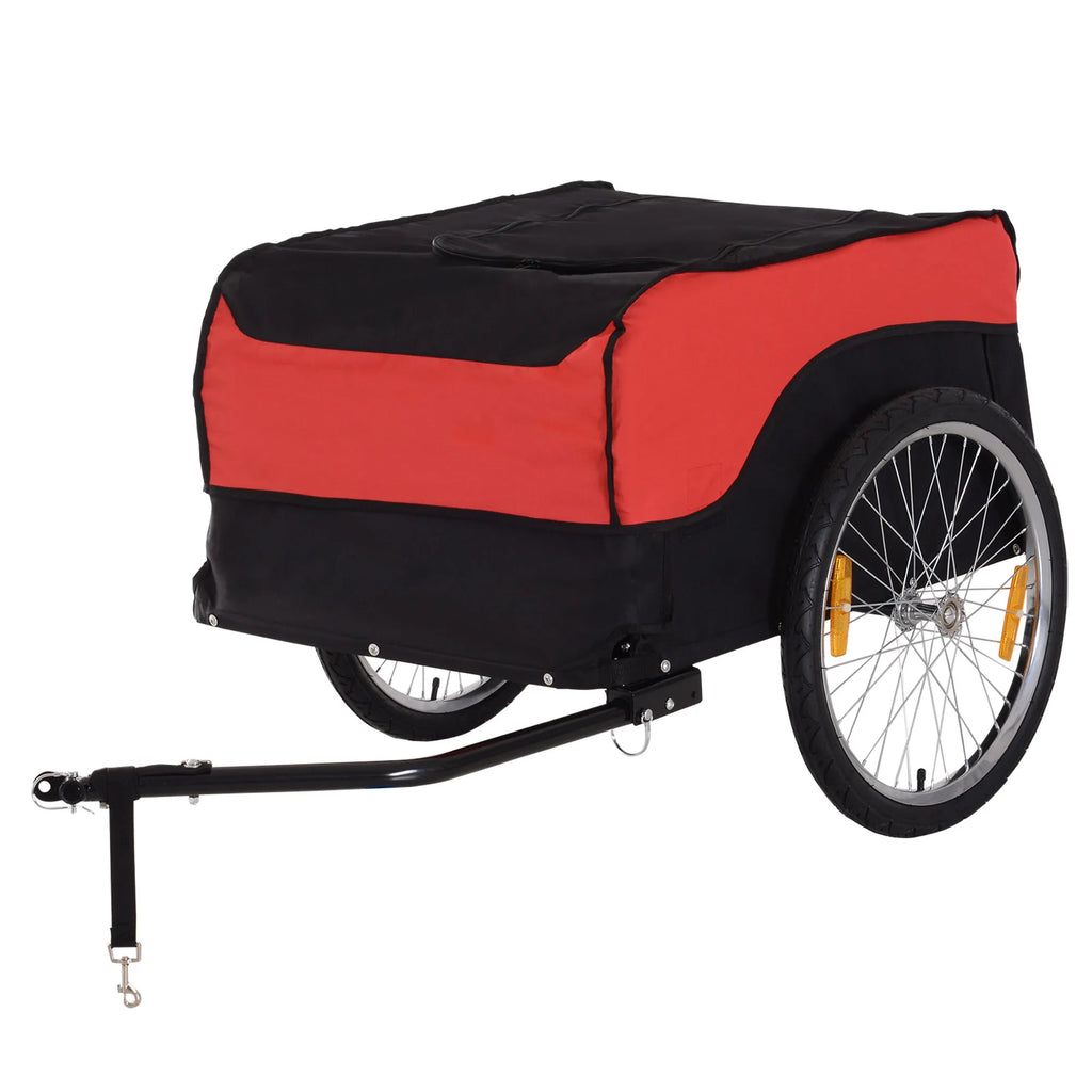 Transporto priekaba Krovininė priekaba Dviračių priekaba Krovininė dviračių priekaba CargoTrailer (raudona-juoda)