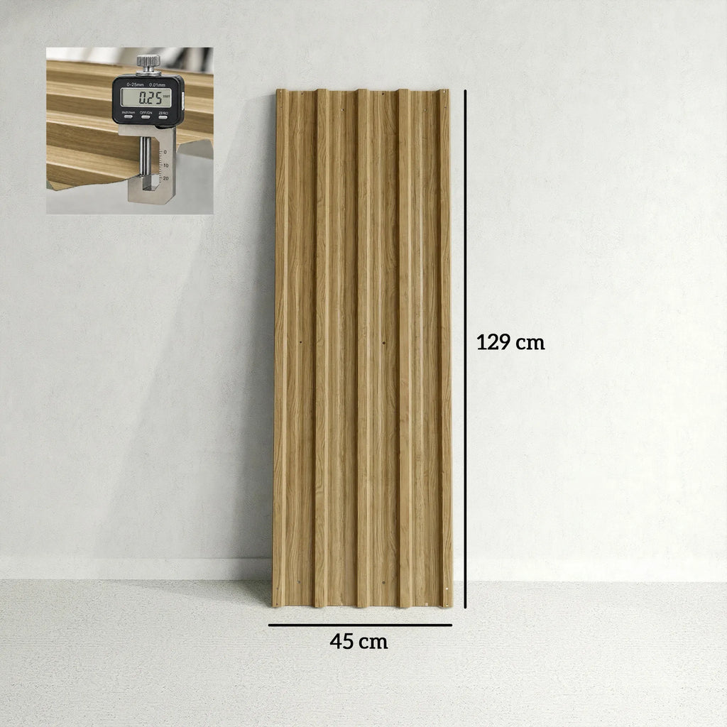 Trapecinė stogo skarda, 12 vnt., 129 × 45 cm, 0,25 mm, cinkuota