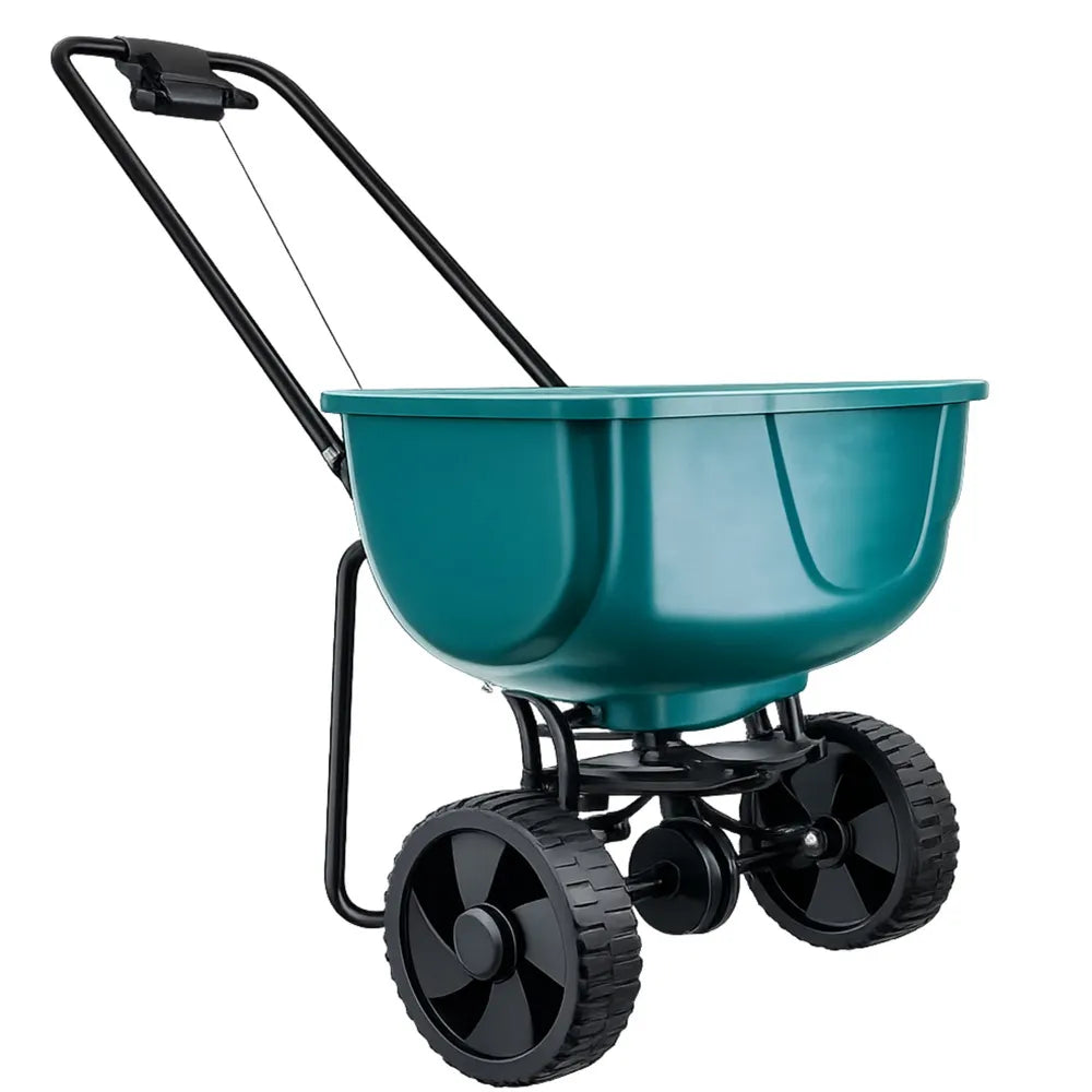 Trąšų barstytuvas su vežimėliu, 49 × 43 × 68 cm