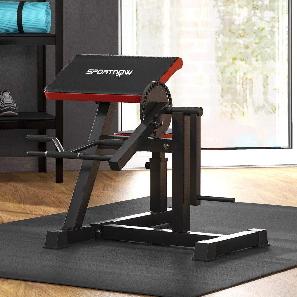 Treniruočių suoliukas bicepsams ir tricepsams, reguliuojamas, juodas
