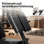 Treniruočių suoliukas reguliuojamas sulankstomas, iki 150 kg, juodas