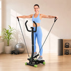 Treniruoklis steperis su atrama ir pasipriešinimo virvėmis, 100 kg, juodas-žalias