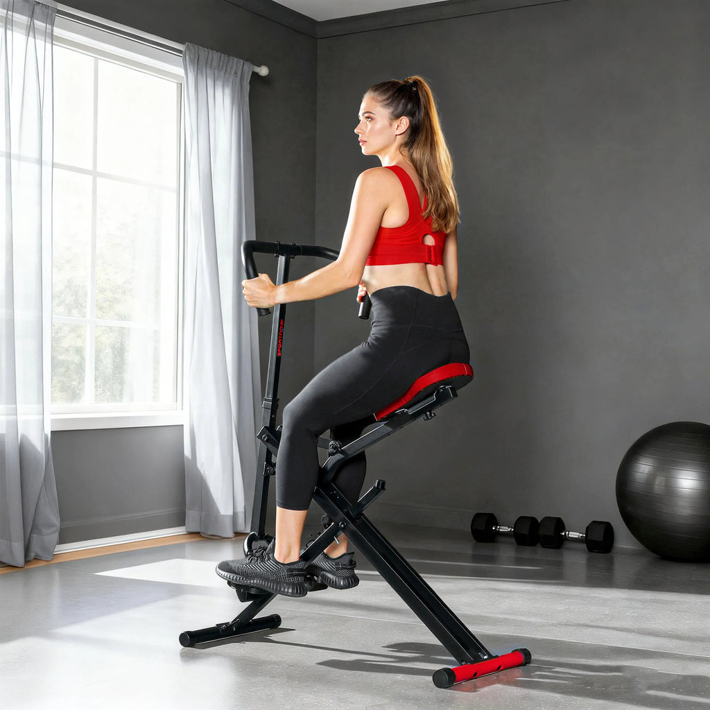 Treniruoklis visam kūnui, reguluojamas, iki 100 kg, raudonas