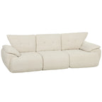 Trivietė sofa, 260 cm, modulinė, kreminės spalvos