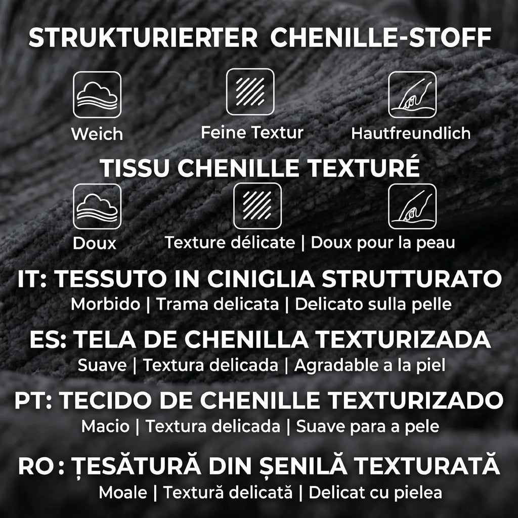 Trivietė sofa, su veliūriniu audiniu ir kišeninėmis spyruoklėmis, pilka